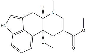 10β-Methoxy-6-methylergoline-8β-carboxylic acid methyl ester Struktur