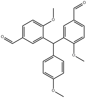 3,3'-[(4-Methoxyphenyl)Methylene]bis[4-Methoxybenzaldehyde Struktur