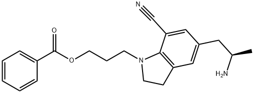 5-[(2R)-2-Aminopropyl]-1-[3-(benzoyloxy)propyl]-2,3-dihydro-7-carbonitrile-1H-indole