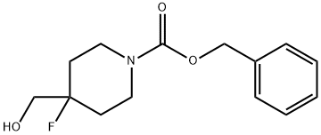 benzyl 4-fluoro-4-(hydroxymethyl)piperidine-1-carboxylate Struktur