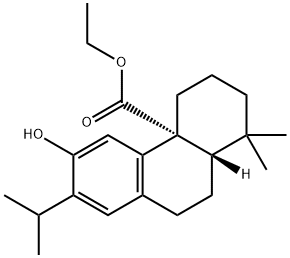 12-Hydroxy-13-isopropylpodocarpa-8,11,13-trien-20-oic acid ethyl ester Struktur