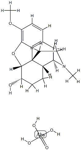 Morphinan-6α-ol, 4,5α-epoxy-3-methoxy-17-methyl-, phosphate (1:1) (salt) (8CI) Struktur