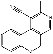 2-methyl-5H-chromeno[3,4-c]pyridine-1-carbonitrile(SALTDATA: FREE) Struktur