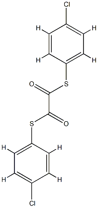 S,S-BIS(4-CHLOROPHENYL) DITHIOOXALATE) Struktur