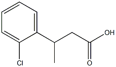 3-(2-CHLOROPHENYL)BUTANOIC ACID 結(jié)構(gòu)式