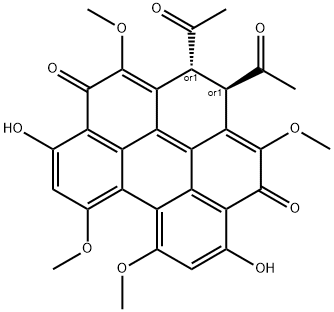 痂囊腔菌素AELSINOCHROME A 結(jié)構(gòu)式