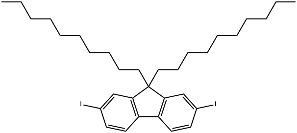 2 7-DIIODO-9 9-DI-(3' 7'-DIMETHYLOCTYL)& Struktur