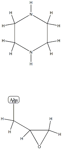 Piperazine, polymer with (chloromethyl)oxirane Struktur