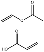 2-Propenoic acid, polymer with ethenyl acetate Struktur