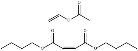 2-Butenedioic acid (2Z)-, dibutyl ester, polymer with ethenyl acetate Struktur