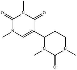 3,4,5,6-Tetrahydro-1,1',3,3'-tetramethyl-4,5'-bipyrimidine-2,2',4'(1H,1'H,3'H)-trione Struktur