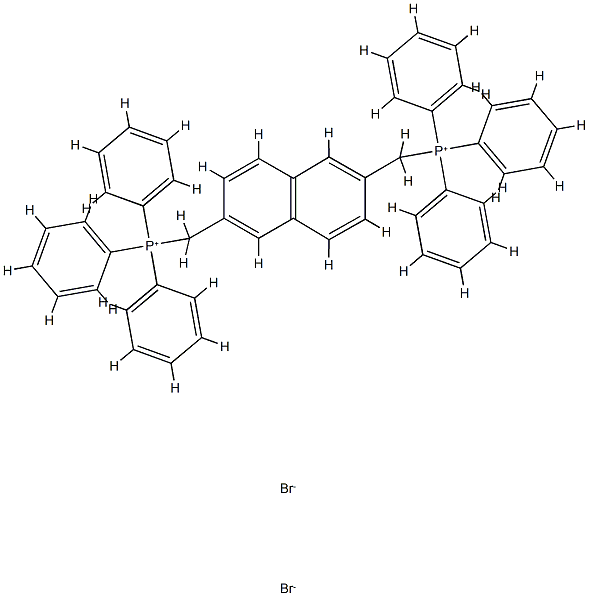 (2 6-NAPHTHALENEDIMETHYLENE)BIS(TRIPHEN& Struktur