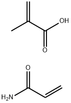 2-Propenoic acid, 2-methyl-, polymer with 2-propenamide Struktur