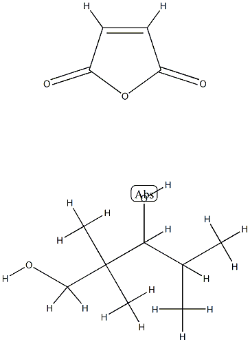 2,5-Furandione, polymer with 2,2,4-trimethyl-1,3-pentanediol Struktur