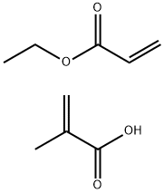 2-Propenoic acid, 2-methyl-, polymer with ethyl 2-propenoate Struktur