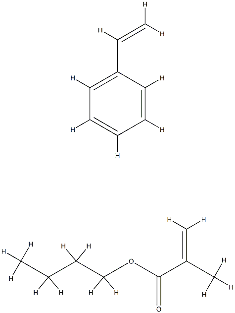 STYRENE/BUTYL METHACRYLATE COPOLYMER Struktur