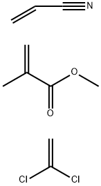 POLY(ACRYLONITRILE-CO-VINYLIDENE CHLORIDE-CO-METHYL METHACRYLATE) Struktur