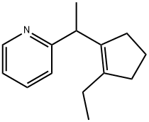 Pyridine,2-[1-(2-ethyl-1-cyclopenten-1-yl)ethyl]-(9CI) Struktur