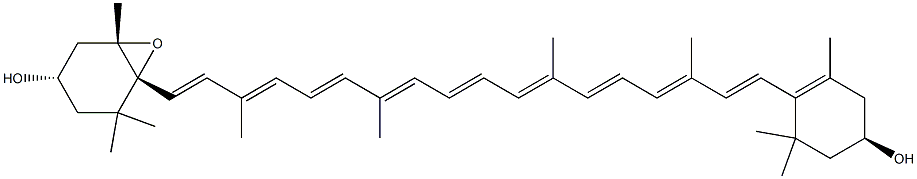 (3S,3'R,5S,6R)-5,6-Epoxy-5,6-dihydro-β,β-carotene-3,3'-diol Struktur