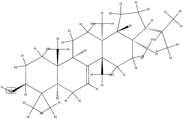 D:C-Friedo-B':A'-neogammacer-7-en-3β-ol Struktur