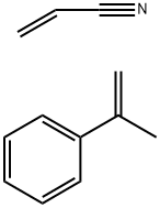 2-Propenenitrile, polymer with (1-methylethenyl)benzene Struktur