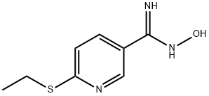 3-Pyridinecarboximidamide,6-(ethylthio)-N-hydroxy-(9CI) Struktur