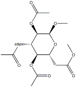 Methyl 3-(acetylamino)-3-deoxy-α-D-glucopyranoside 2,4,6-triacetate