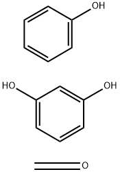 Phenol-resorcinol-formaldehyde resins Struktur