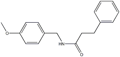 N-(4-methoxybenzyl)-3-phenylpropanamide Struktur