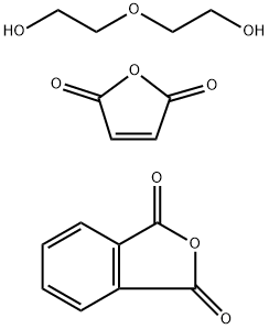 1,3-Isobenzofurandione, polymer with 2,5-furandione and 2,2-oxybisethanol Struktur