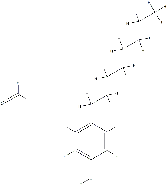 Formaldehyde, polymer with 4-octylphenol Struktur