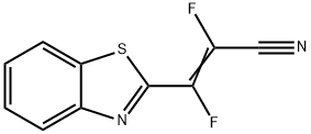 2-Propenenitrile,3-(2-benzothiazolyl)-2,3-difluoro-(9CI) Struktur