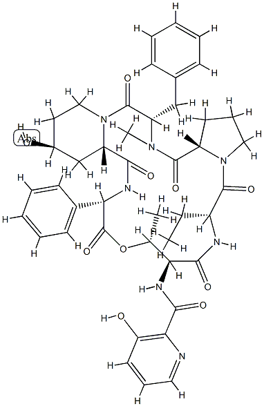 dihydrovirginiamycin S1 Struktur