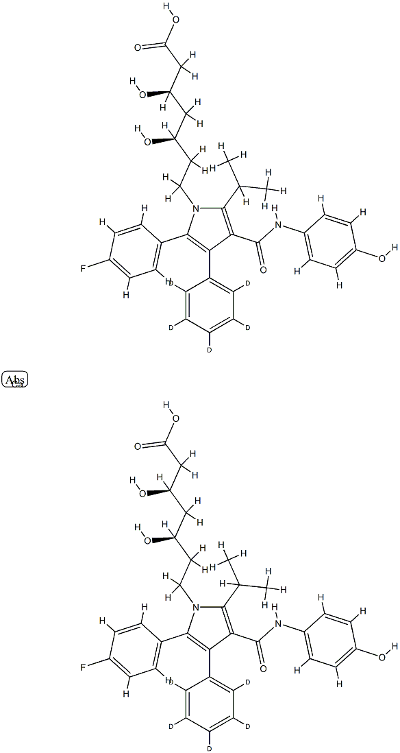 para-Hydroxy Atorvastatin-d5 CalciuM Salt Struktur