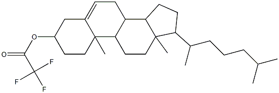 Cholest-5-en-3β-ol trifluoroacetate Struktur