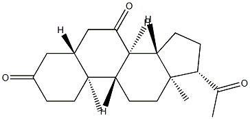 5α-Pregnane-3,7,20-trione Struktur