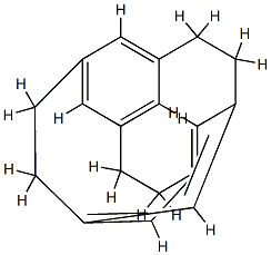 Tetracyclo[6.6.2.13,13.16,10]octadeca-1,3(17),6,8,10(18),13-hexaene Struktur