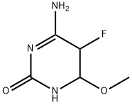 2(1H)-Pyrimidinone,4-amino-5-fluoro-5,6-dihydro-6-methoxy-(9CI) Struktur