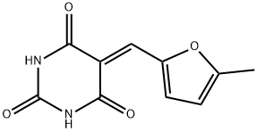 5-[(5-methyl-2-furyl)methylene]-2,4,6(1H,3H,5H)-pyrimidinetrione Struktur