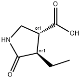 3-Pyrrolidinecarboxylicacid,4-ethyl-5-oxo-,(3R,4R)-rel-(9CI) Struktur