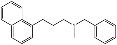 N-Benzyl-N-methyl-1-naphthalene-1-propanamine Struktur