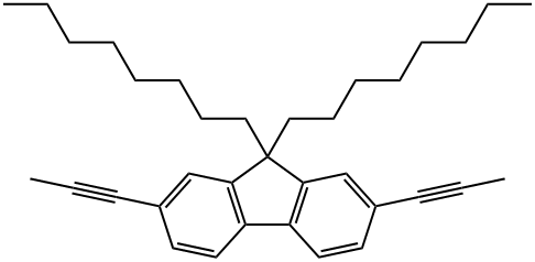 9 9-DIOCTYL-2 7-DI-1-PROPYNYL-9H-FLUORE& Struktur