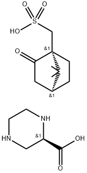 (R)-PIPERAZINE-2-CARBOXYLIC ACID 2L-CSA Struktur