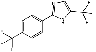 1H-IMidazole, 5-(trifluoroMethyl)-2-[4-(trifluoroMethyl)phenyl]- Struktur