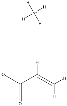 2-Propenoic acid, ammonium salt, homopolymer Struktur