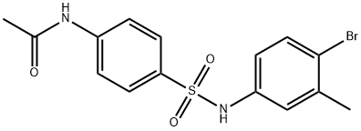 4-(4-Bromo-3-methylphenylsulfamoyl)acetanilide, 97% Struktur