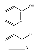 Formaldehyde, polymer with 3-chloro-1-propene and phenol Struktur