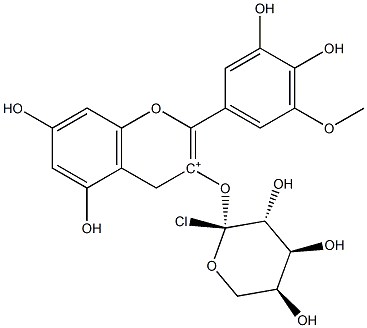 Petunidin-3-O-arabinoside chloride Struktur