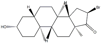 16-bromoepiandrosterone Struktur