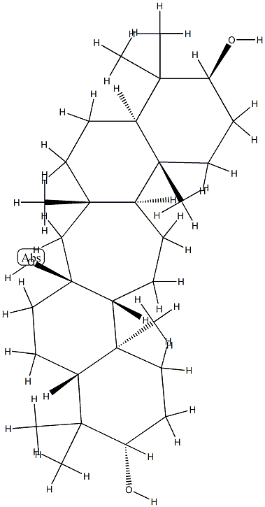 C(14a)-Homo-27-norgammacerane-3β,14β,21α-triol Struktur